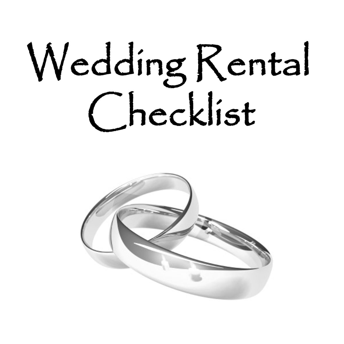 Wedding Rental Checklist